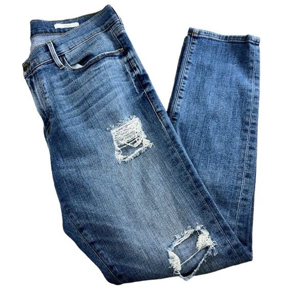 Frame Le Garçon Boyfriend Denim Distressed Jeans Sz 30 Dunnmore LGJ6540 - Picture 7 of 7